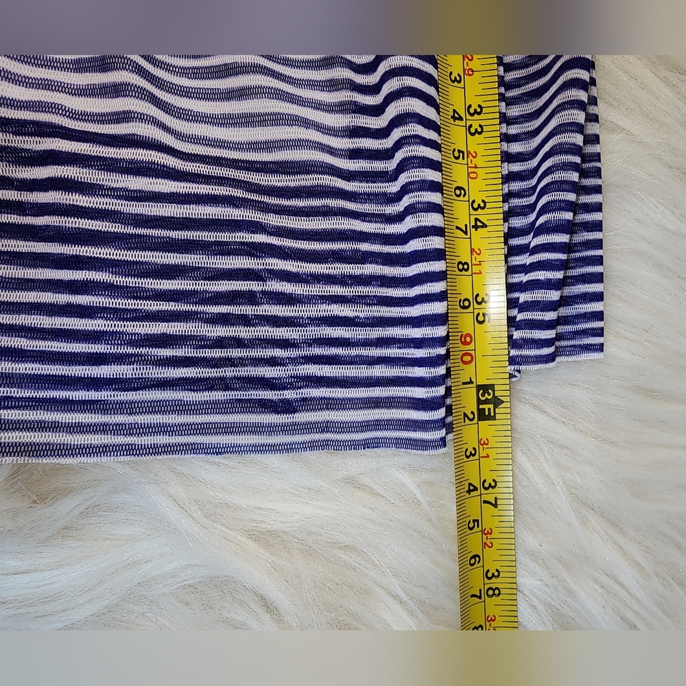 For Cynthia, Navy Purple and White Maxi Skirt XLarge - Picture 2 of 4